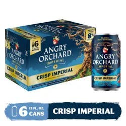 Angry Orchard Crisp Imperial Hard Cider, 8% ABV (12 fl. oz. Can, 6pk.)