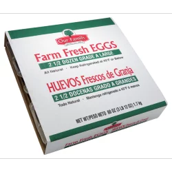 Our Family Eggs Grade A Large - 30 ct