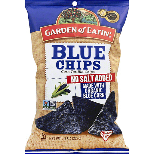 slide 2 of 3, Garden of Eatin' No Salt Blue Chip, 9 oz