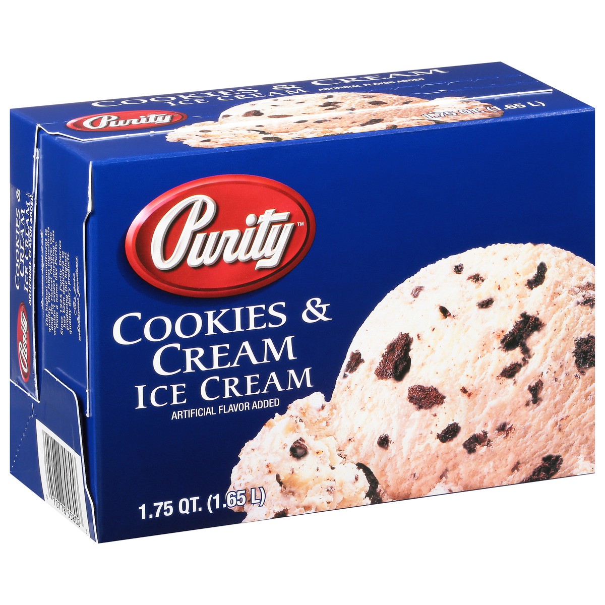 slide 2 of 10, Purity Cookies & Cream Ice Cream 1.75 qt Box, 1.75 qt