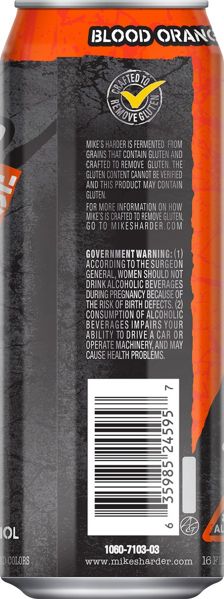 slide 6 of 7, Mike's Harder Blood Orange Malt Beverage 16 oz, 16 oz