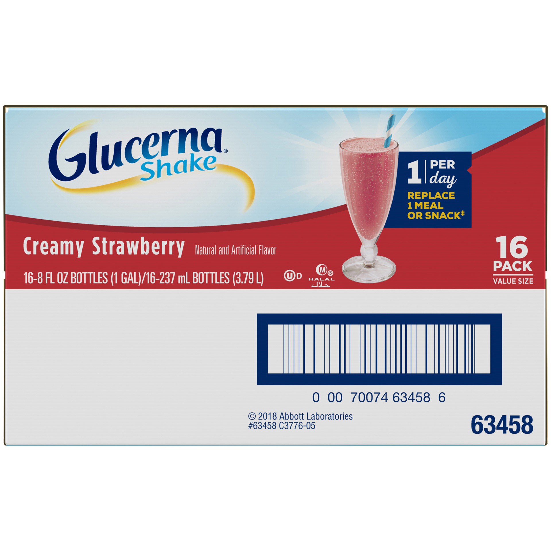 slide 5 of 15, Glucerna Creamy Strawberry Shake - 16 ct; 8 fl oz, 16 ct; 8 fl oz