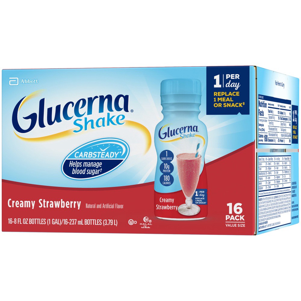 slide 15 of 15, Glucerna Creamy Strawberry Shake - 16 ct; 8 fl oz, 16 ct; 8 fl oz