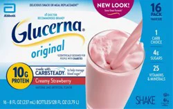 Glucerna Creamy Strawberry Shake - 16 ct; 8 fl oz