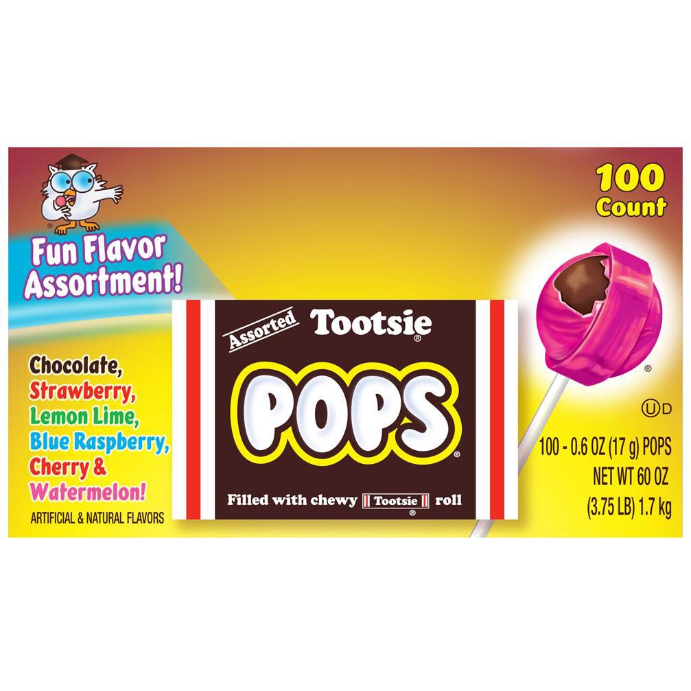 slide 1 of 1, Tootsie Roll Tootsie Assorted Pops, 