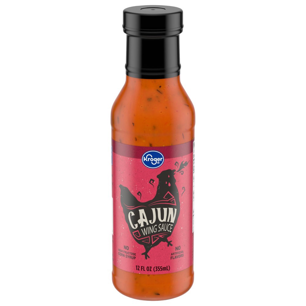 slide 3 of 4, Kroger Cajun Wing Sauce, 12 fl oz