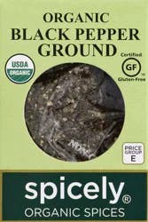 Spicely Organic Spices Black Pepper 0.45 oz