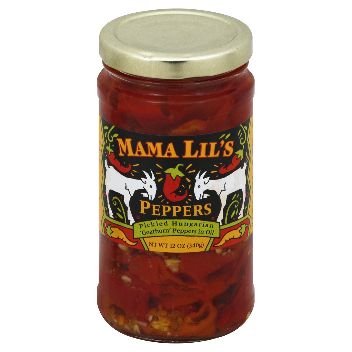 slide 1 of 7, Mama Lil's Mildly Spicy Peppers, 12 oz