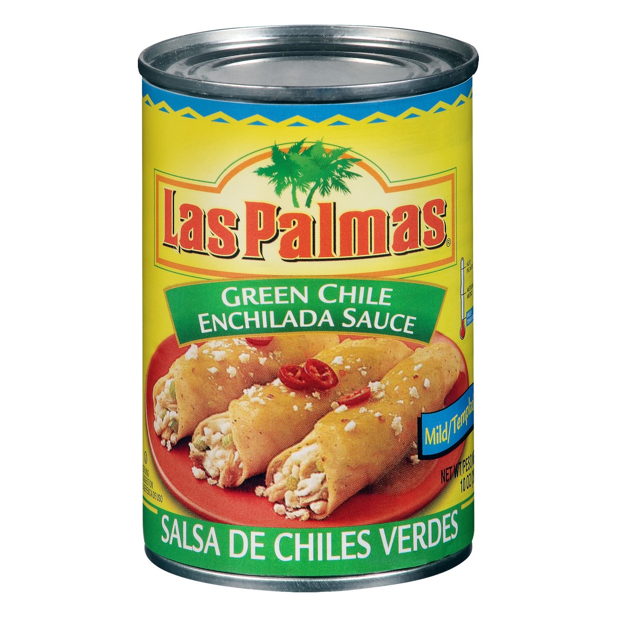 slide 9 of 9, Las Palmas Mild Green Chile Enchilada Sauce 10 oz. Can, 24 oz