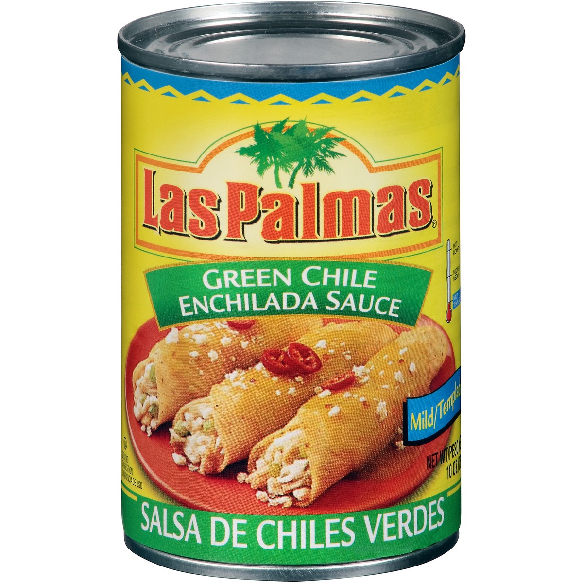 slide 1 of 9, Las Palmas Mild Green Chile Enchilada Sauce 10 oz. Can, 24 oz