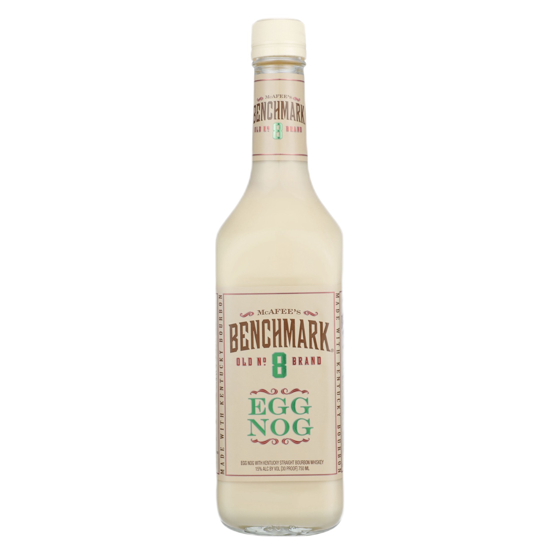 slide 1 of 2, Benchmark Egg Nog 750ml 30 Proof, 750 ml