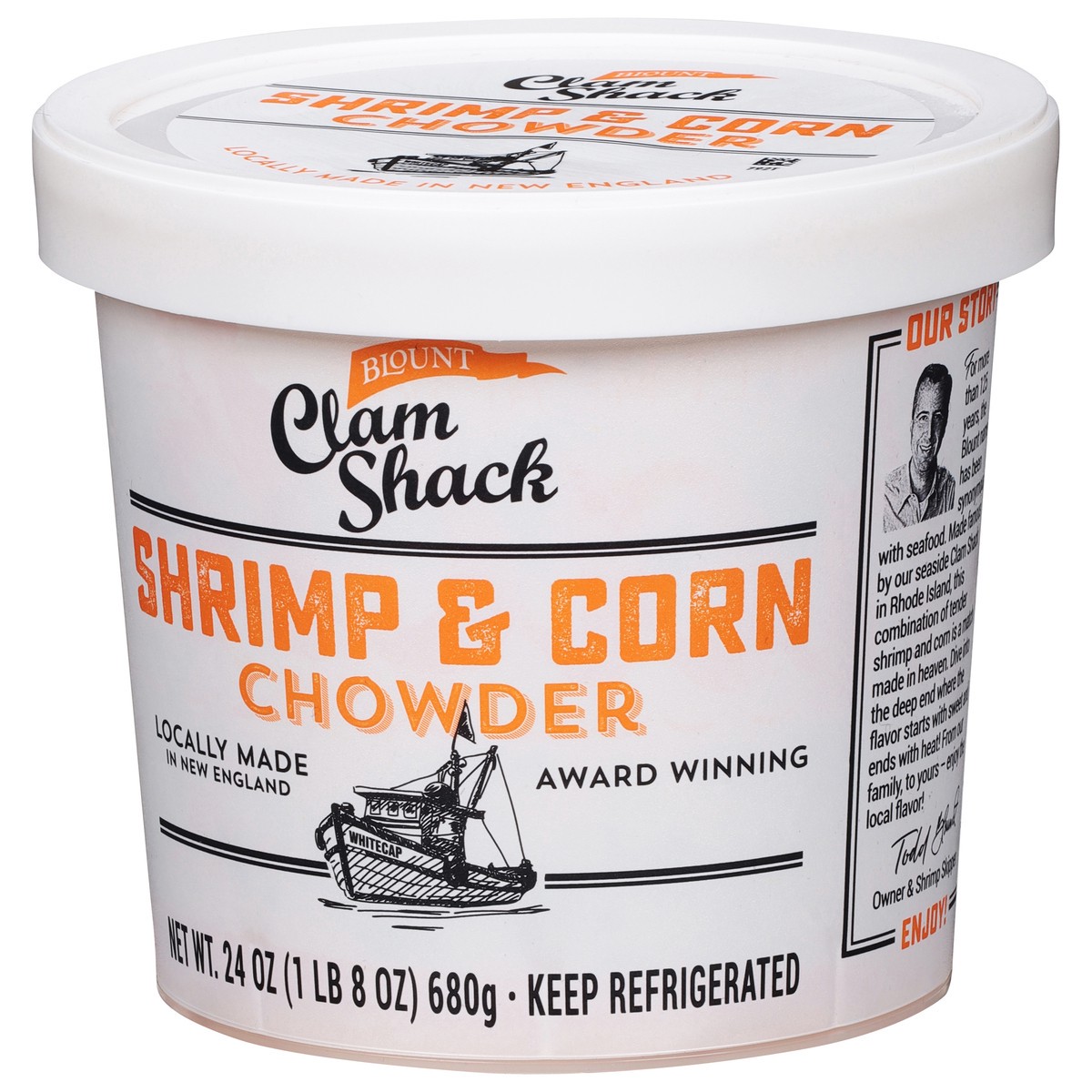 slide 7 of 13, Blount Clam Shack Shrimp & Roasted Corn Chowder, Soup, 24 OZ, 24 oz