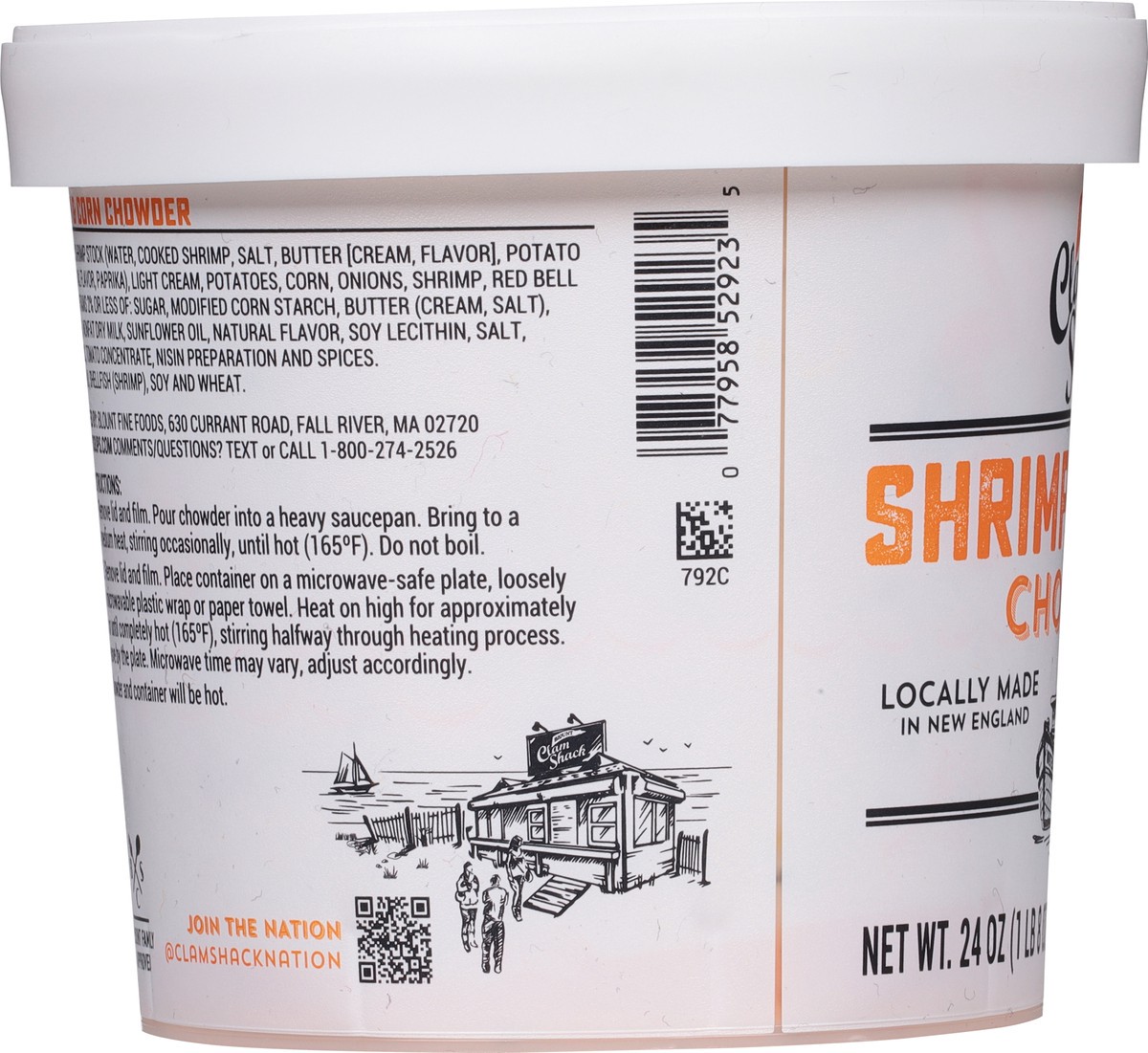 slide 11 of 13, Blount Clam Shack Shrimp & Roasted Corn Chowder, Soup, 24 OZ, 24 oz