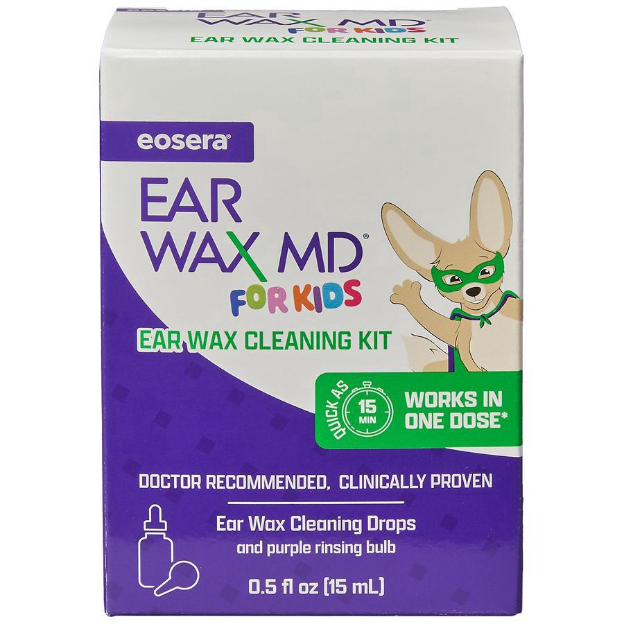 slide 1 of 5, Ear Wax Md For Kids, 1 ct