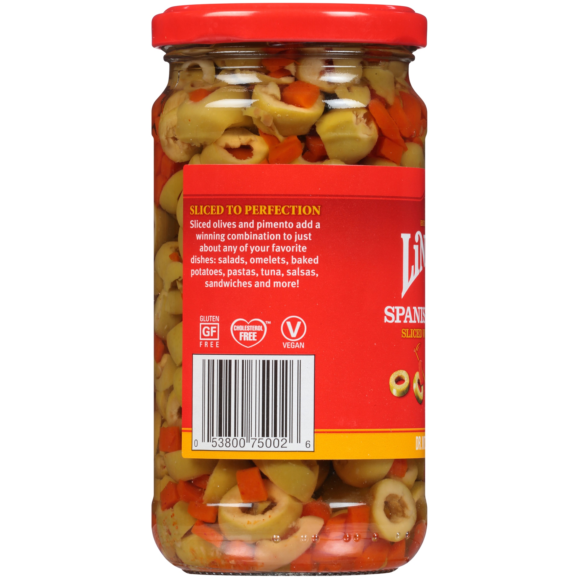 slide 2 of 6, Lindsay Sliced Spanish Olives With Pimiento, 7.3 oz