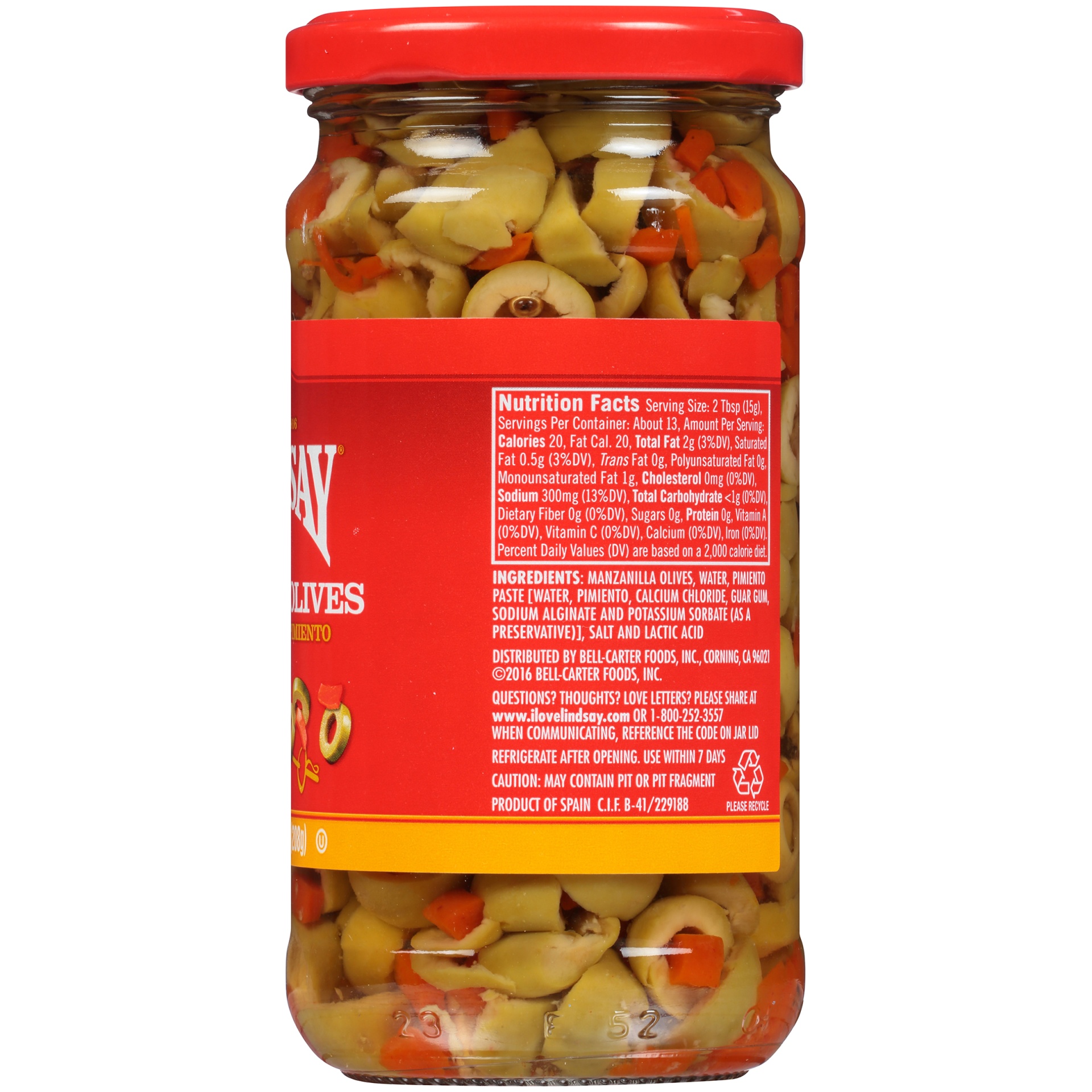 slide 3 of 6, Lindsay Sliced Spanish Olives With Pimiento, 7.3 oz