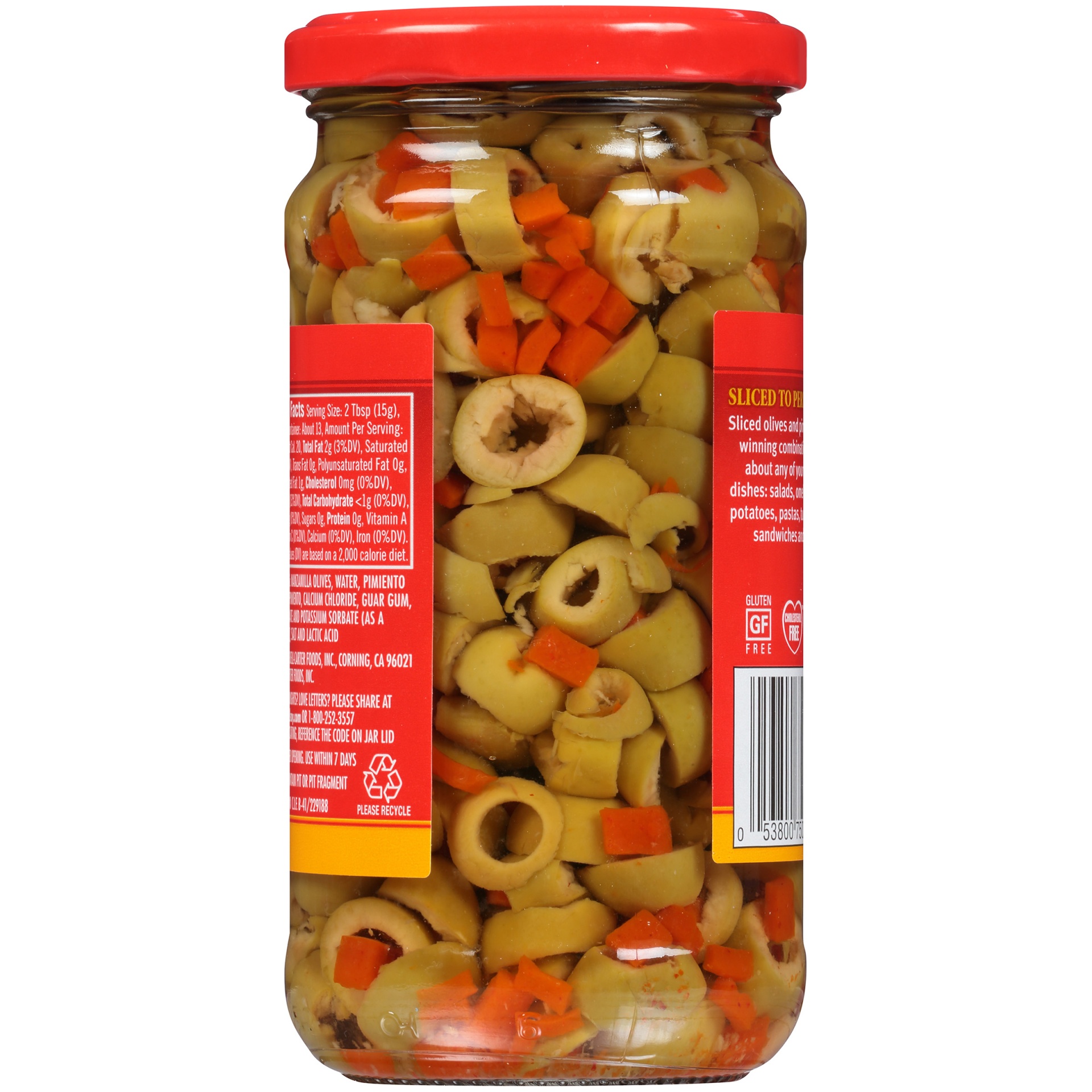 slide 4 of 6, Lindsay Sliced Spanish Olives With Pimiento, 7.3 oz