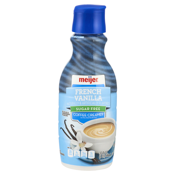 slide 1 of 1, Meijer Creamer Sugar Free French Vanilla, 32 oz