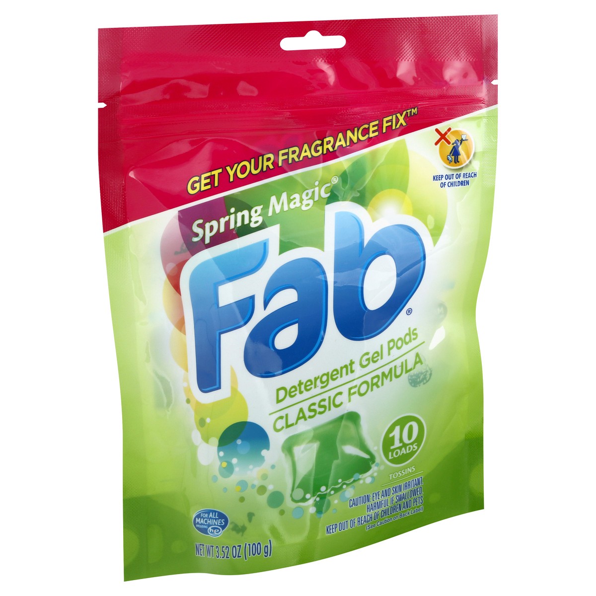 slide 2 of 9, fab Spring Magic Detergent Gel Pods 3.52 oz, 3.52 oz