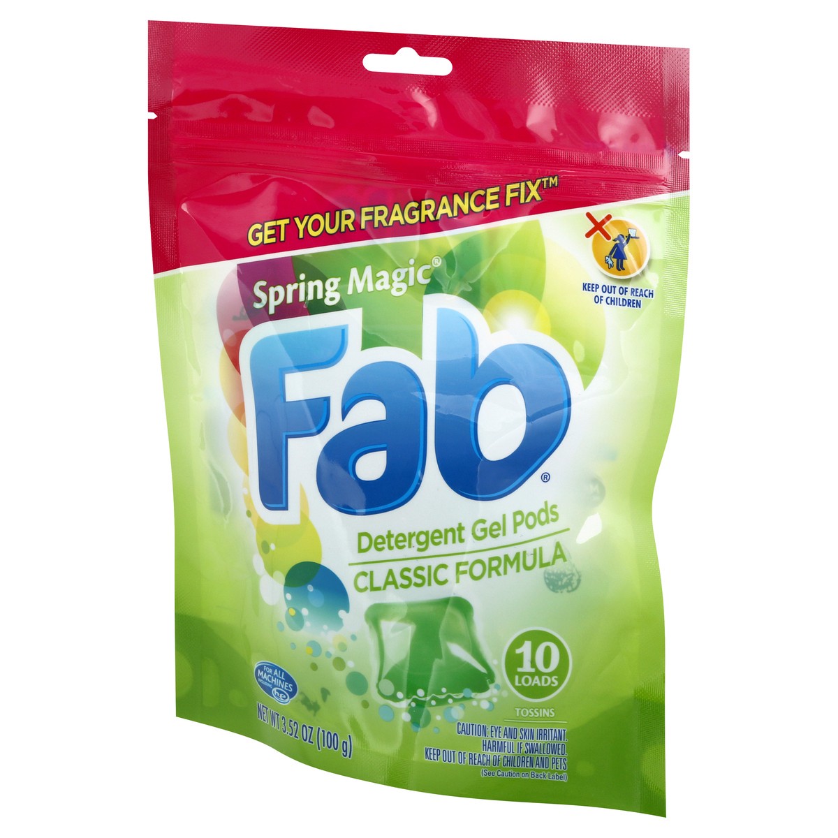 slide 3 of 9, fab Spring Magic Detergent Gel Pods 3.52 oz, 3.52 oz