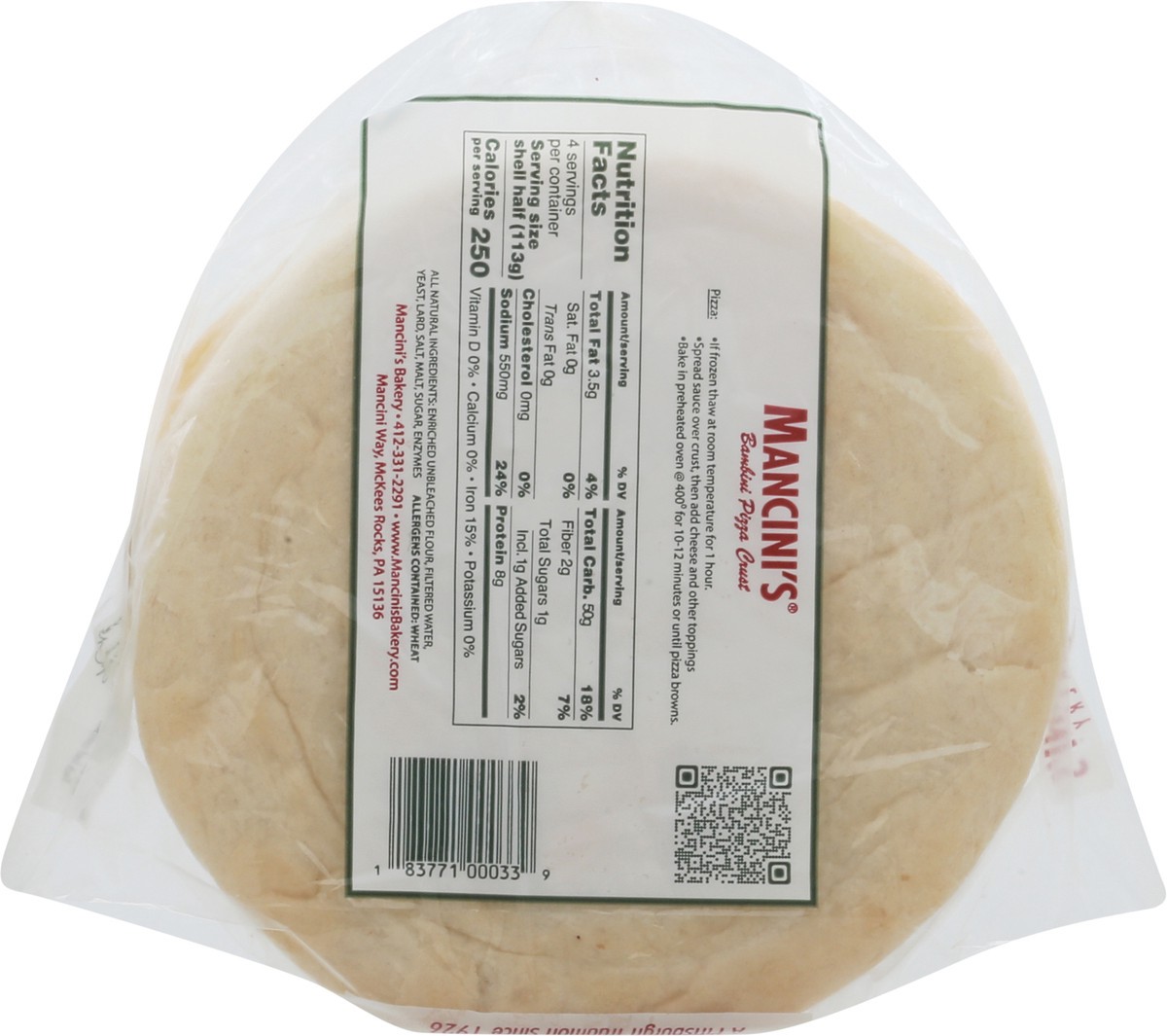 slide 7 of 13, Mancini's Bambini Pizza Crusts 16 oz, 16 oz