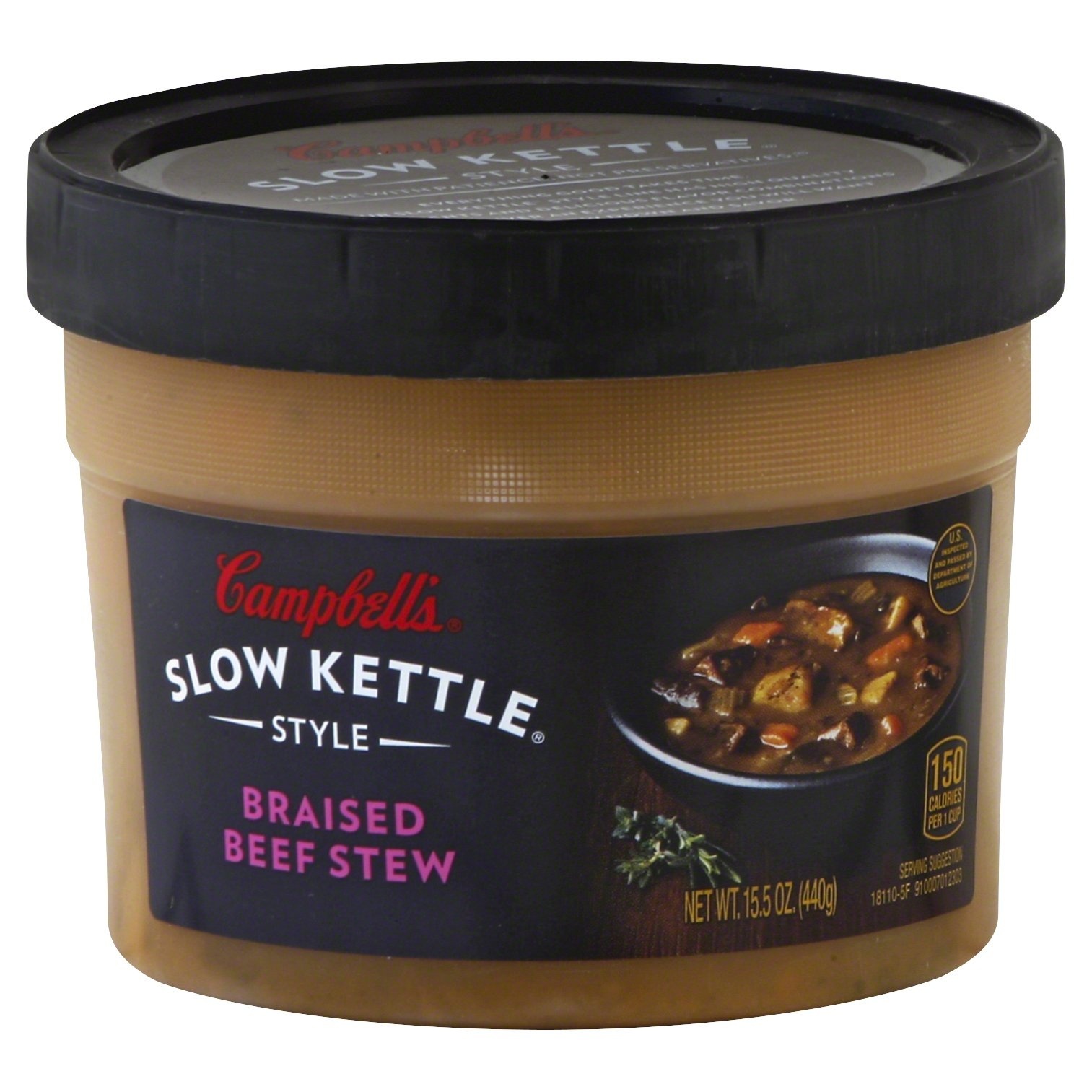 slide 1 of 1, Campbell's Slow Kettle Style Braised Beef Stew, 15.5 oz