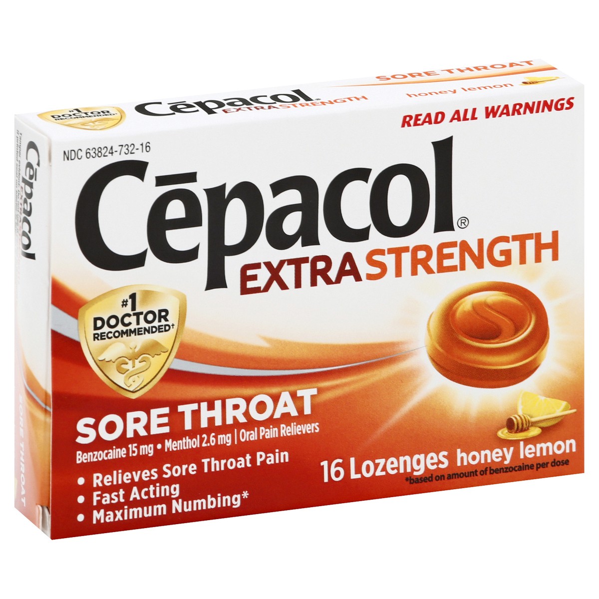 slide 2 of 9, Cepacol Set Lozenge Honey, 16 ct