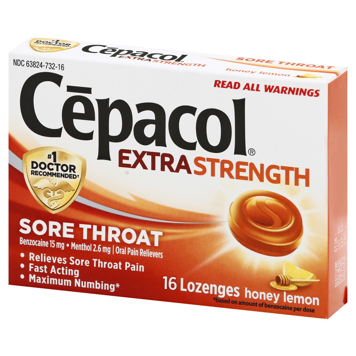 slide 3 of 9, Cepacol Set Lozenge Honey, 16 ct