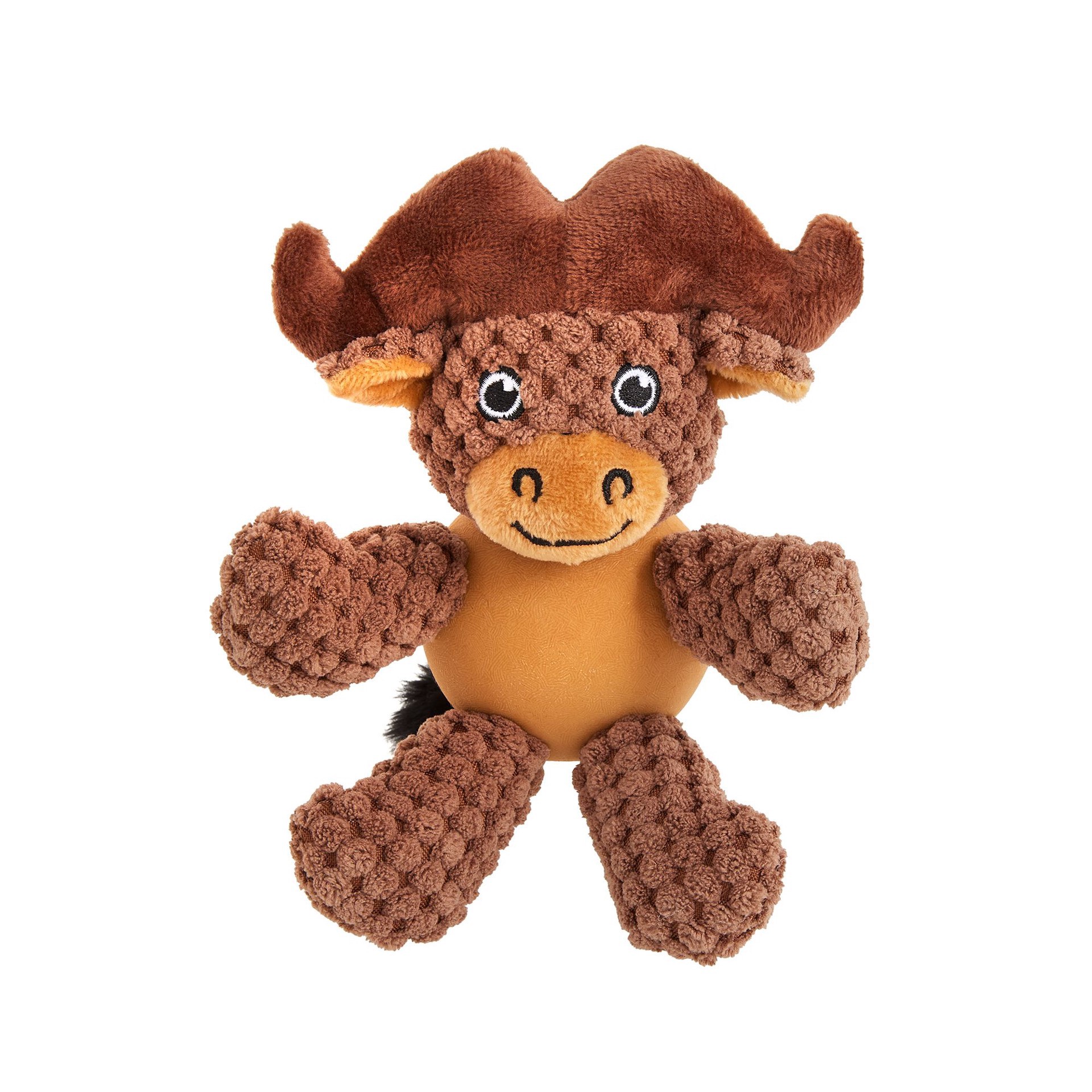 slide 1 of 1, Joyhound Belly Plush Bison Squeaky Dog Toy, SM