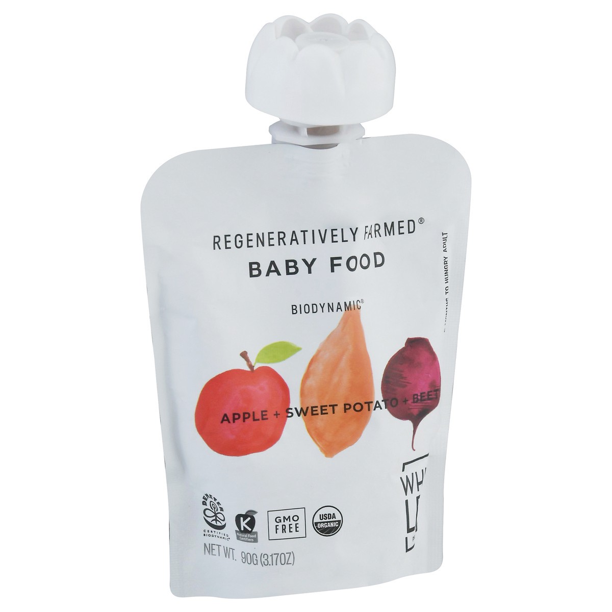 slide 8 of 9, White Leaf Provisions Apple + Sweet Potato + Beet Toddler Baby Food 3.17 oz, 90 gram