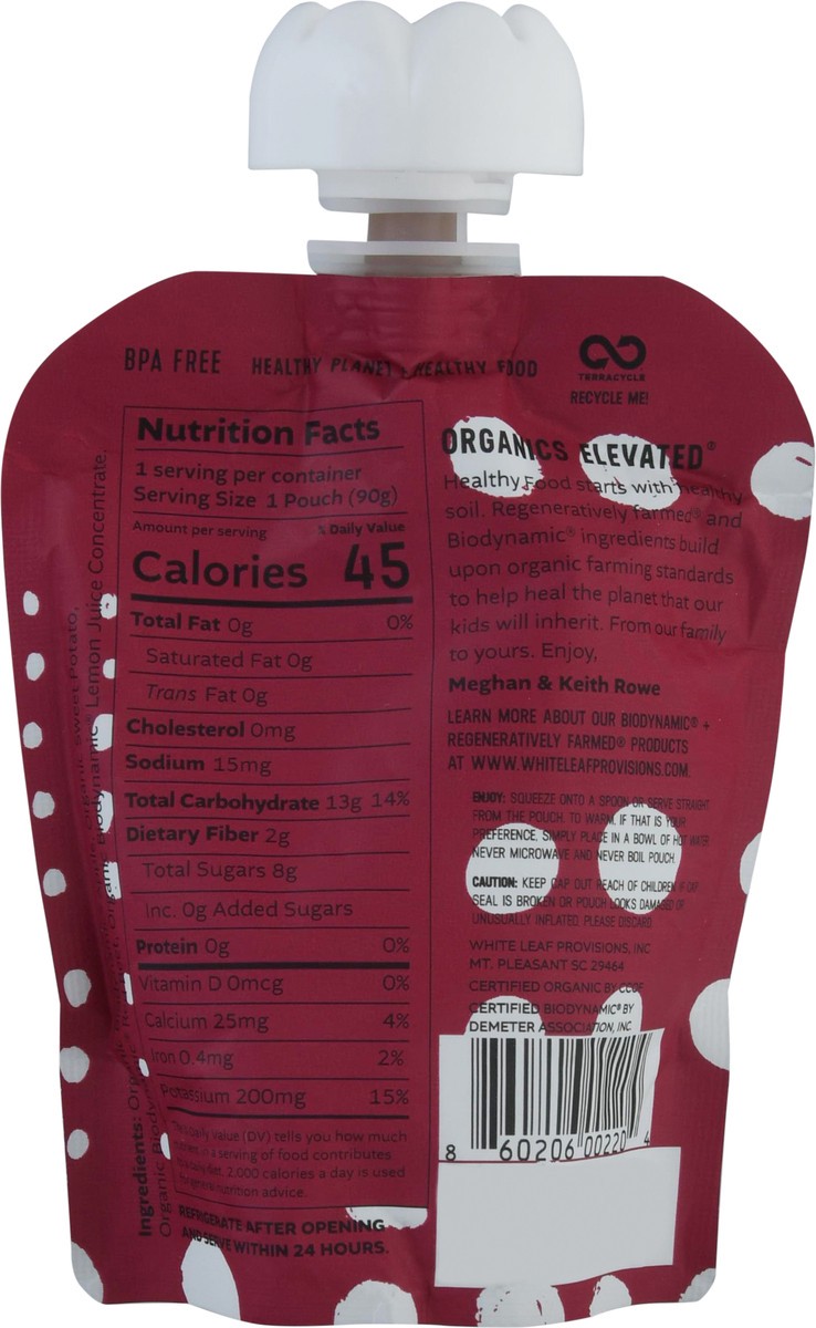 slide 7 of 9, White Leaf Provisions Apple + Sweet Potato + Beet Toddler Baby Food 3.17 oz, 90 gram