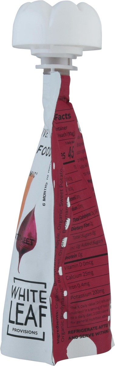 slide 2 of 9, White Leaf Provisions Apple + Sweet Potato + Beet Toddler Baby Food 3.17 oz, 90 gram