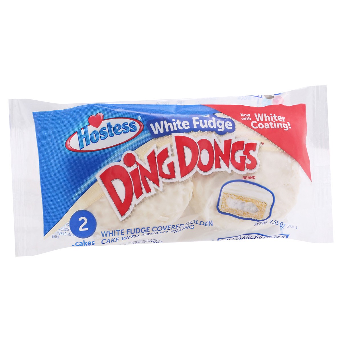 slide 3 of 12, Hostess White Fudge Ding Dongs 2 ea, 2 ct