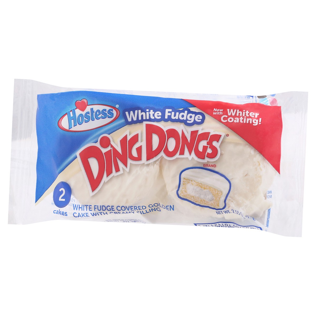 slide 12 of 12, Hostess White Fudge Ding Dongs 2 ea, 2 ct