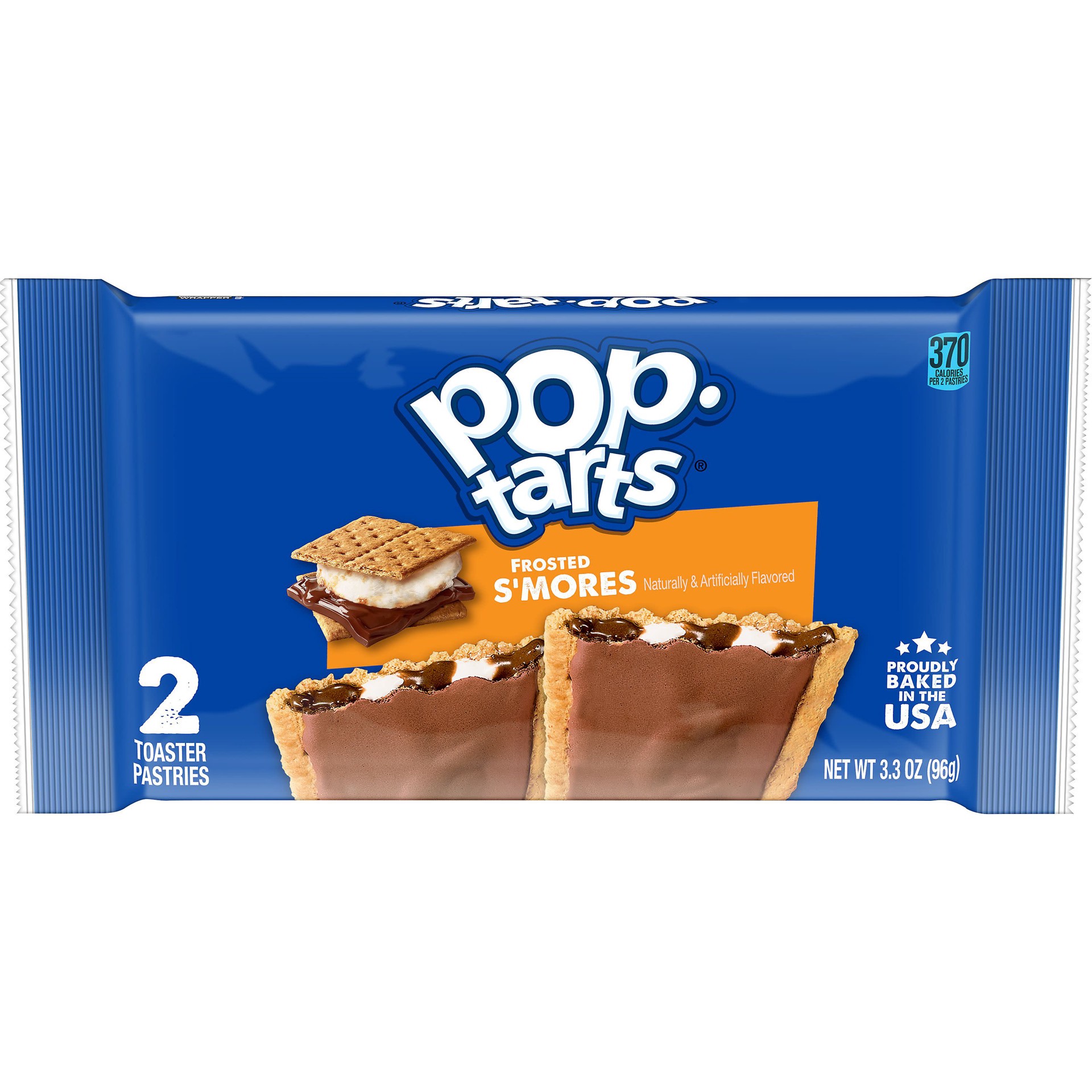 slide 1 of 5, Pop-Tarts Toaster Pastries, Breakfast Foods, Kids Snacks, Frosted S'mores, 3.3oz Pouch, 2 Pop-Tarts, 3.3 oz