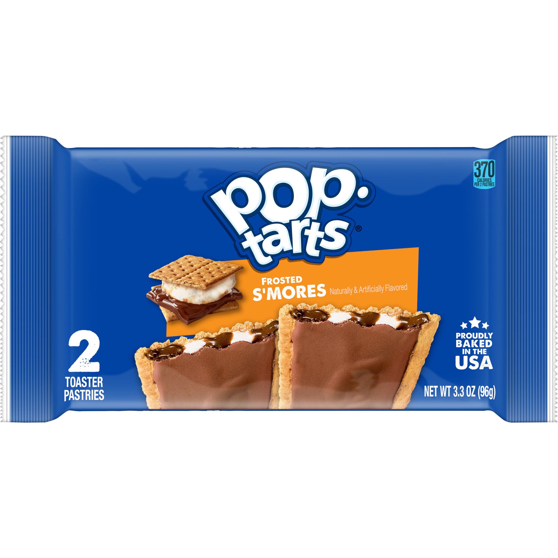 slide 1 of 5, Pop-Tarts Toaster Pastries, Frosted S'mores, 3.3 oz, 3.3 oz