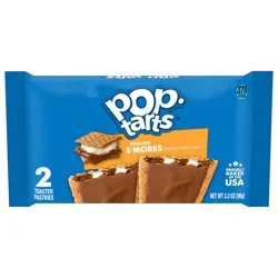Pop-Tarts Toaster Pastries, Breakfast Foods, Kids Snacks, Frosted S''mores, 3.3oz Pouch, 2 Pop-Tarts