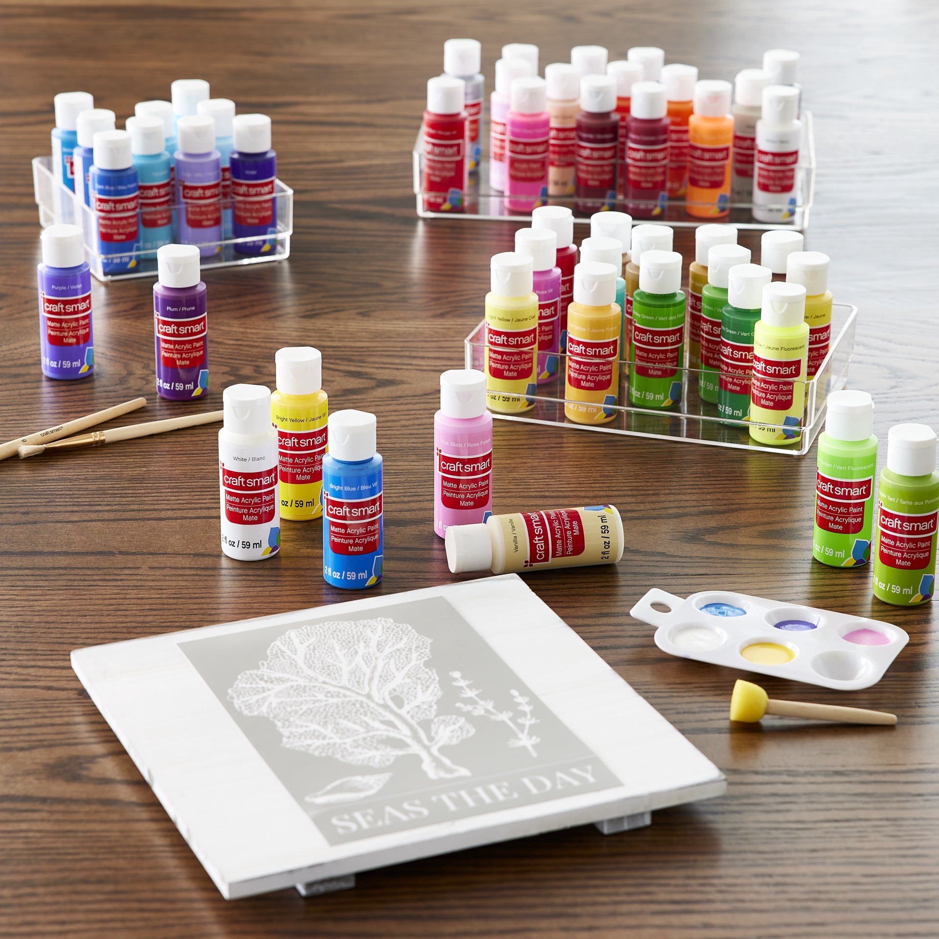 slide 10 of 11, Super Value Acrylic Paint Set By Craft Smart, 2 oz