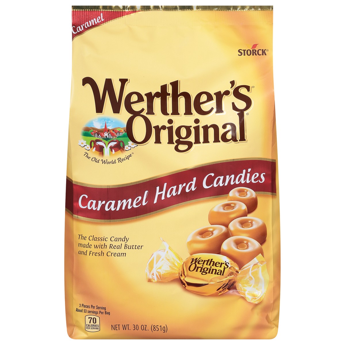 slide 1 of 9, Storck Werther's Original Caramel Hard Candies 30 oz, 30 oz