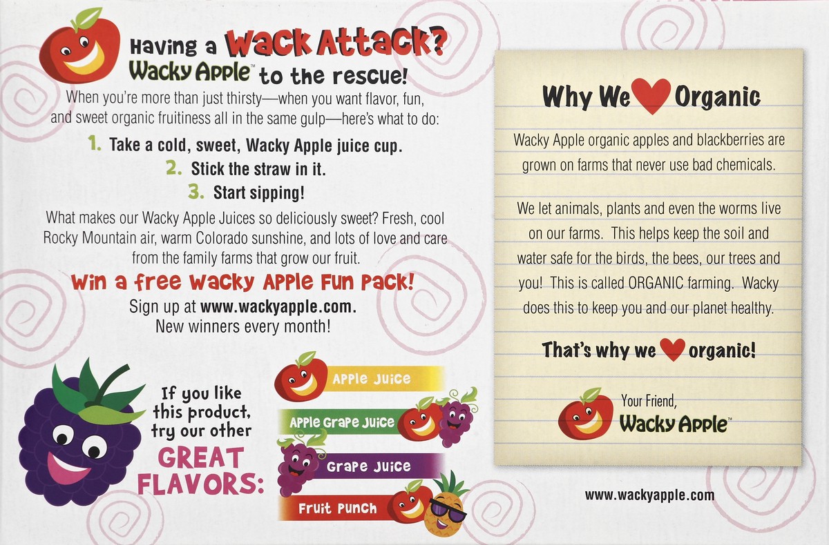 slide 2 of 7, Wacky Apple 100% Juice - 6 ct, 6 ct