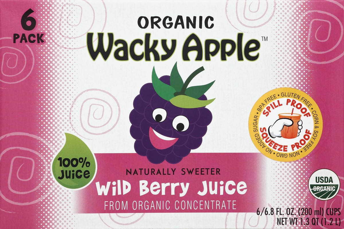 slide 1 of 7, Wacky Apple 100% Juice - 6 ct, 6 ct