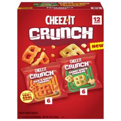 Cheez-It Crunch Cheesy Baked Snacks Variety Pack