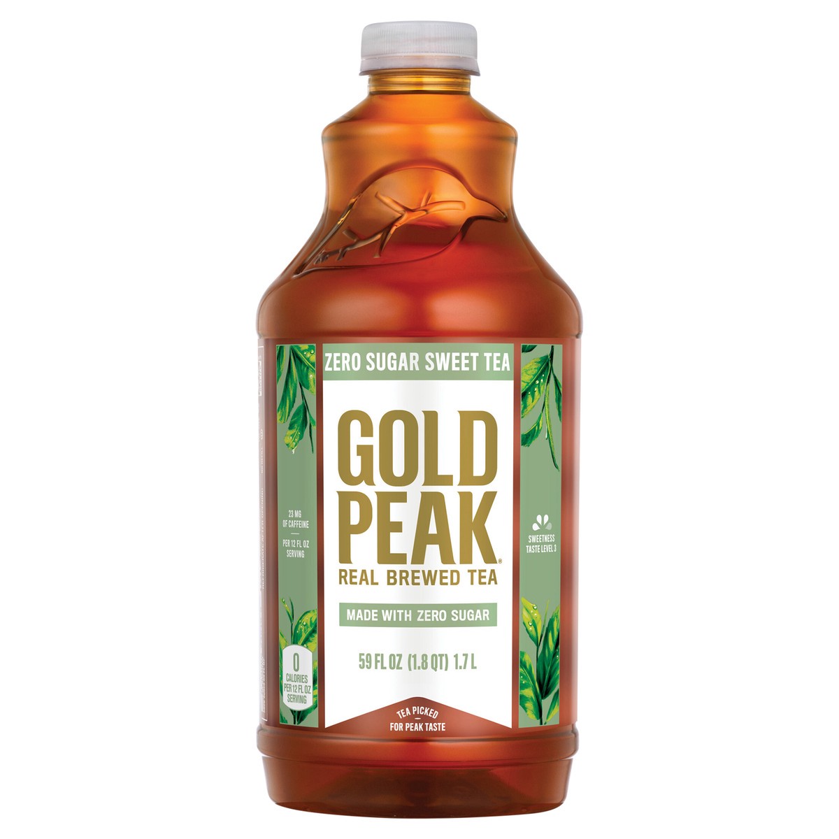 slide 1 of 1, Gold Peak Zero Sugar Sweet Tea Bottle, 59 fl oz, 59 oz