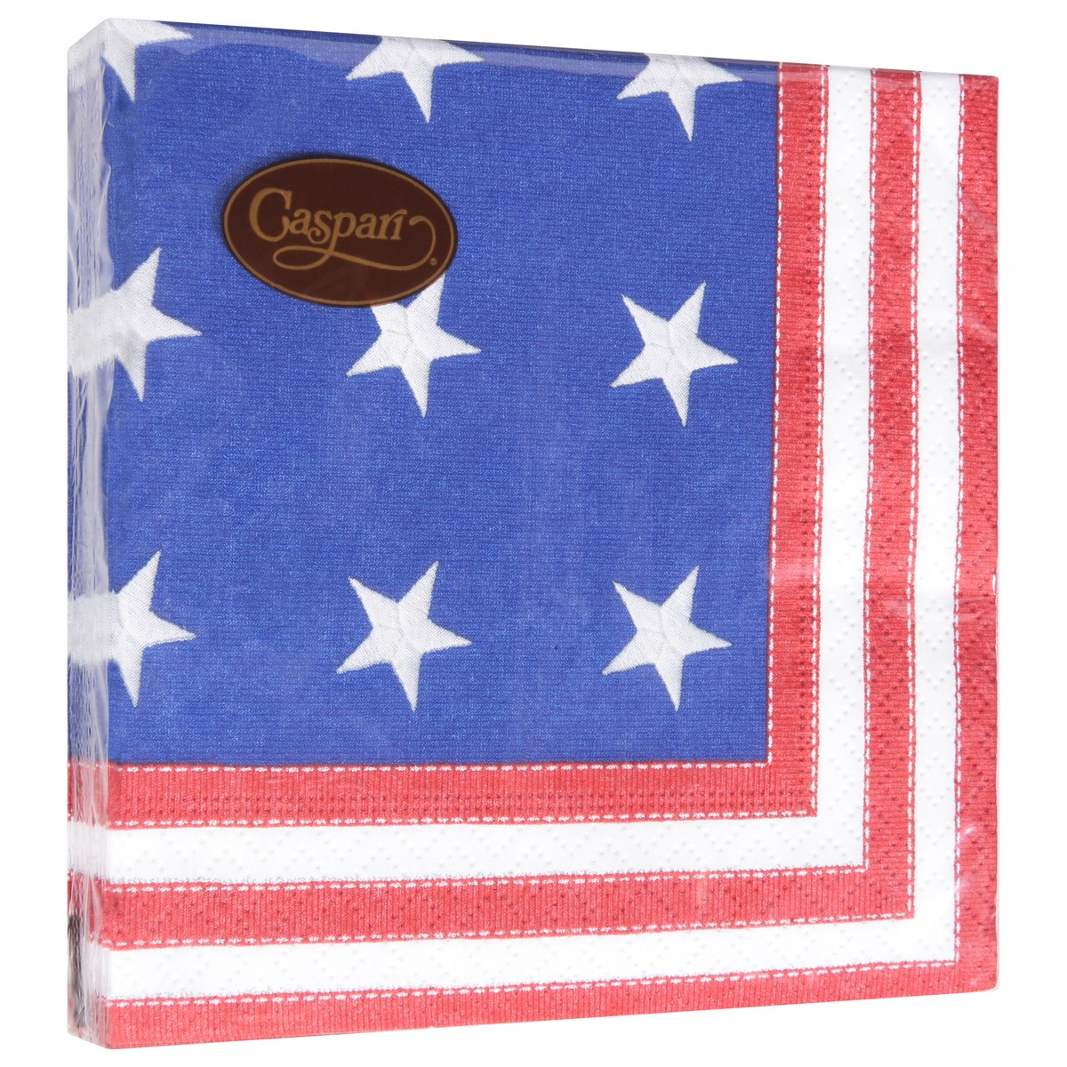 slide 4 of 11, Caspari Star Spangled Triple-Ply Napkins 20 ea, 20 ct