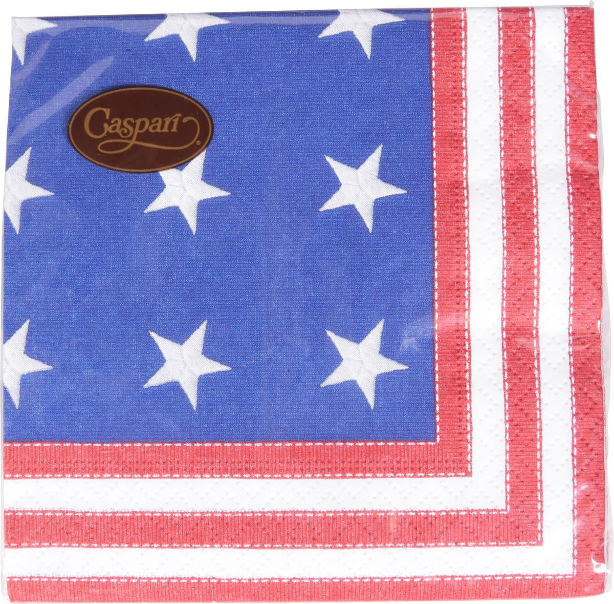 slide 6 of 11, Caspari Star Spangled Triple-Ply Napkins 20 ea, 20 ct