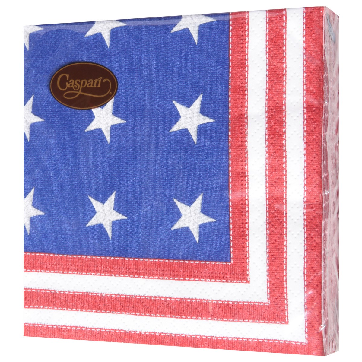 slide 3 of 11, Caspari Star Spangled Triple-Ply Napkins 20 ea, 20 ct