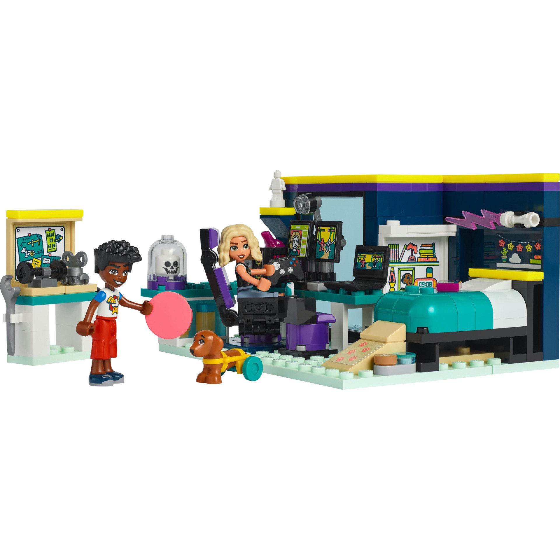 slide 8 of 11, LEGO Friends Nova's Room Gaming Bedroom Playset 41755, 179 ct