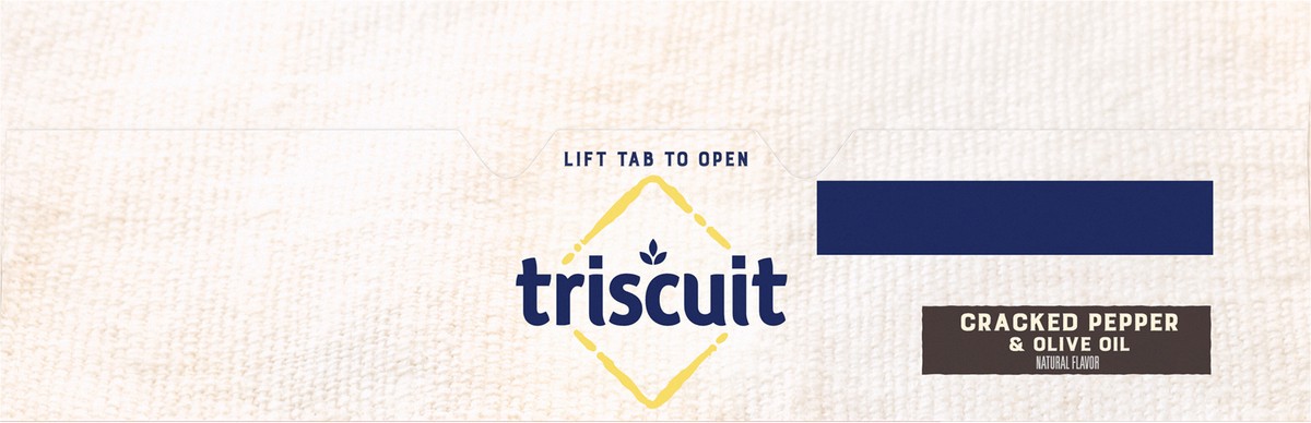 slide 8 of 9, Triscuit Cracked Pepper & Olive Oil Whole Grain Wheat Crackers, Family Size, 12.5 oz, 12.5 oz