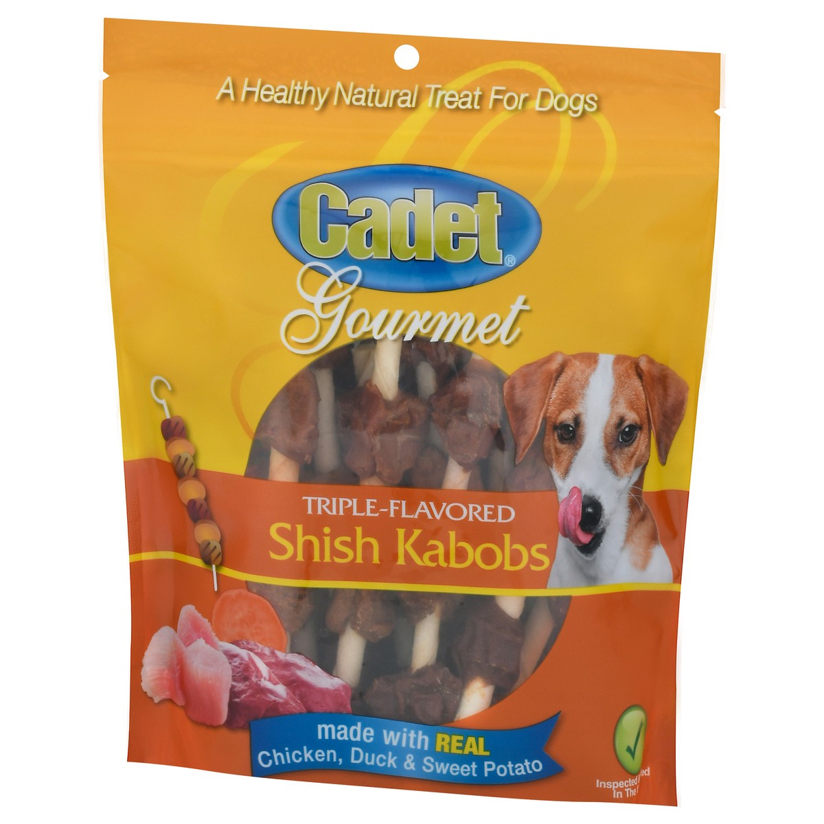 slide 3 of 9, Cadet Gourmet Triple-Flavored Shish Kabobs Treats for Dogs 12 oz, 12 oz