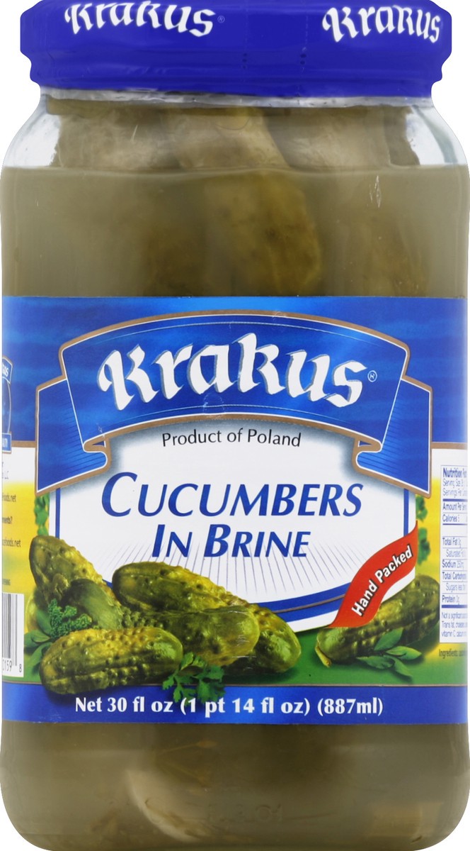 slide 2 of 2, Krakus Cucumbers 30 oz, 30 oz
